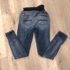 Maternity-7 for All Mankind skinny jeans